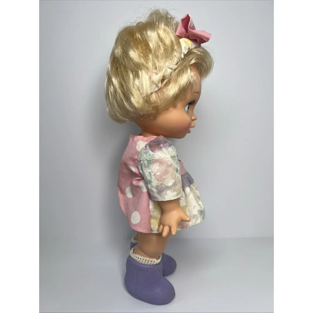 Vintage 1990 Galoob Baby Face So Innocent Cynthia #7 Doll Blonde Blue Eyes